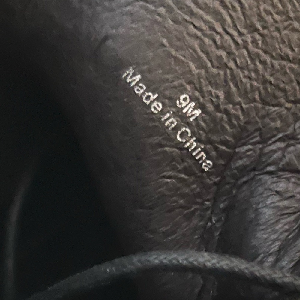 Uri Minkoff Black Leather Men's Lace Up Boots‎ Size 9M NWOT - Picture 9 of 9